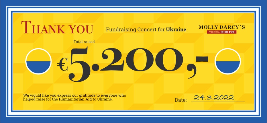 Ukraine Fundraising Thankyou